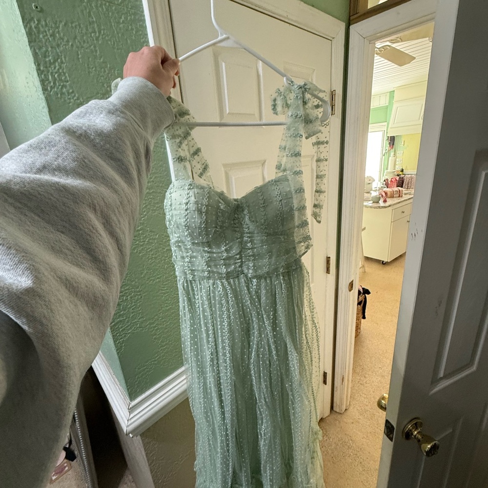 Blu Pepper Mint Green Dress